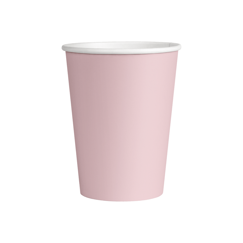Tek Katlı Açık Pembe Karton Bardak