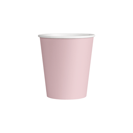 Tek Katlı Açık Pembe Karton Bardak
