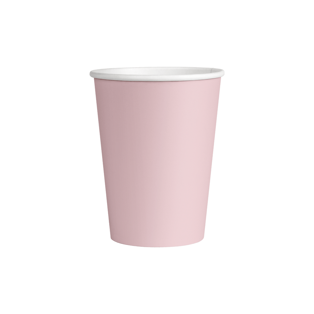 Tek Katlı Açık Pembe Karton Bardak