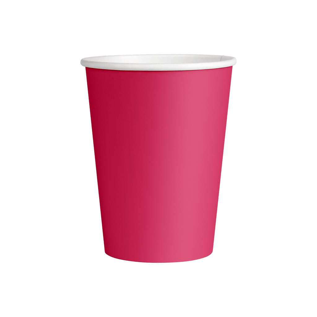 Tek Katlı Magenta Karton Bardak