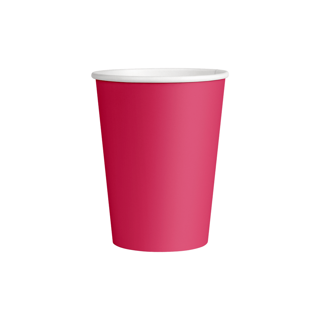 Tek Katlı Magenta Karton Bardak